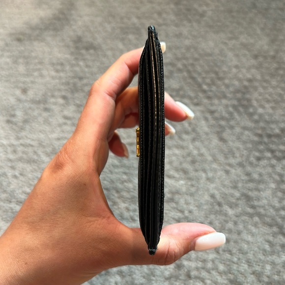 Saint Laurent Monogram Quilted Leather Credit Card Case (Black) - Picture 5 of 8